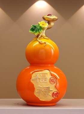 新中式福禄平安苹果葫芦摆件客厅玄关电视柜装饰品乔迁开业送礼物