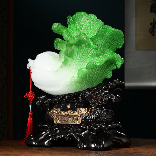 满载而归招财白菜摆件客厅办公室酒柜前台装饰工艺礼品S摆饰店铺 - 图2