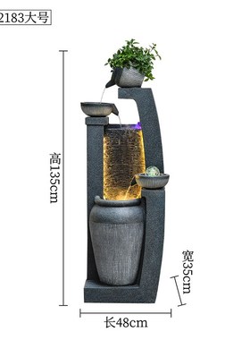 欧式流水摆件循环水n生财客厅加湿器山水景观简约现代假山喷泉造