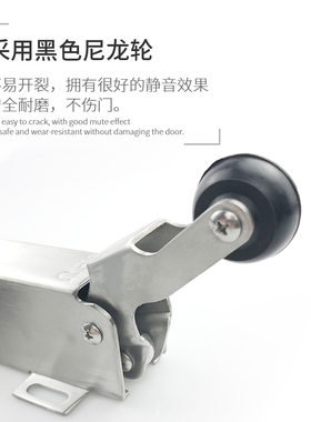 冷库全埋门1230外开闭门器不锈钢液压缓冲静音自动关门器复位门锁