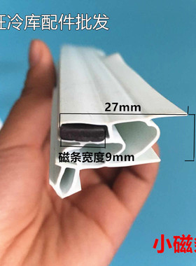 冷库半埋门密封条插槽式磁性密封条凹门冻库密封条冷库专用胶条