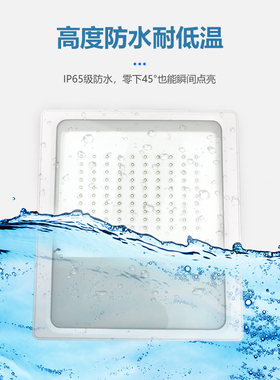 工业LED冷库专用防水防潮防爆方形三防灯户外100W大瓦数照明灯具