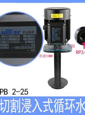 线切割循环泵LDPB2-25 洛凯睿嘉雕铣机浸入式水油泵220-240V/330W