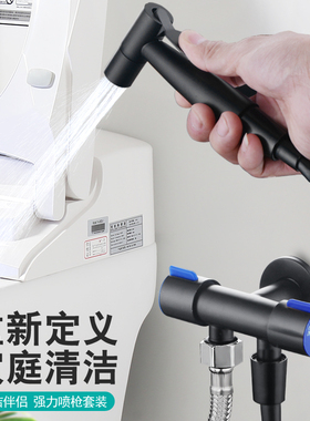 马桶喷枪增压冲洗器卫生间高压水枪厕所伴侣双用妇洗器喷头家用
