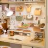 Perforated board wall rack dormitory punch-free desk student study wall hook desktop wall storage
