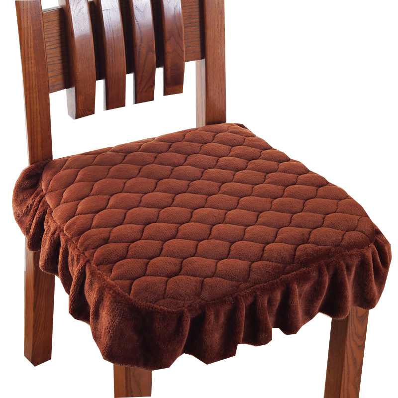 Winter plush dining chair mat student thickened sponge office chair mat non-slip Q tatami bay window car seat