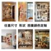 Solid wood hole board custom wall rack entry entrance kindergarten O gaming room partition hanging board storage