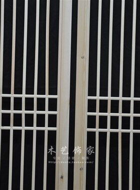 促销中式花格隔断玄m关屏风背景墙实木门窗吊顶木格通花板东阳木