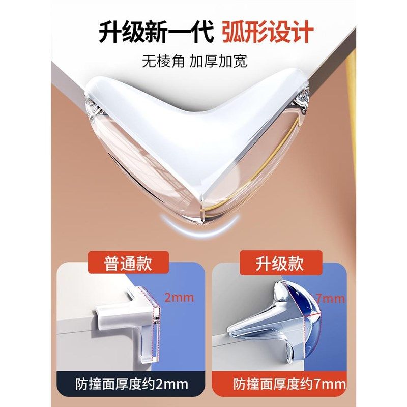 笔记本电脑碰防撞护角儿童防磕直角防透明桌子碰角鱼缸边角保护套,淘宝优惠券,粉丝福利购,淘宝优惠卷