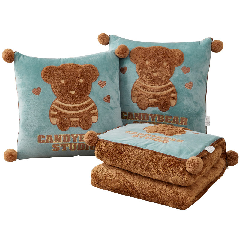 水晶超柔抱枕被子两用可折叠汽车沙发靠垫可爱办公室午睡毯子加厚,淘宝优惠券,粉丝福利购,淘宝优惠卷