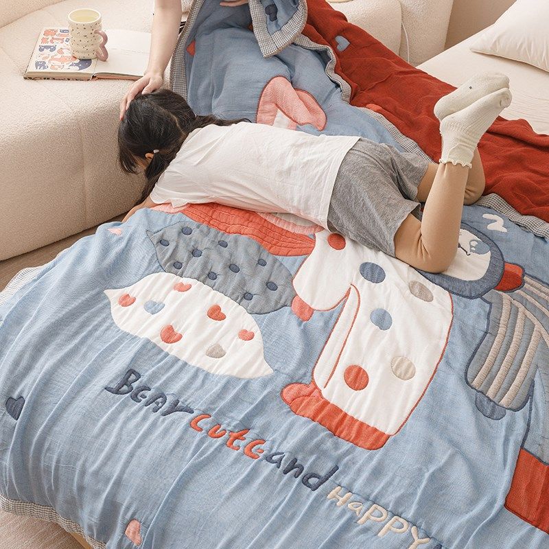 儿童婴儿十层纱布毛巾被子纯棉夏季空调被夏凉被幼儿园午睡盖毯子,淘宝优惠券,粉丝福利购,淘宝优惠卷