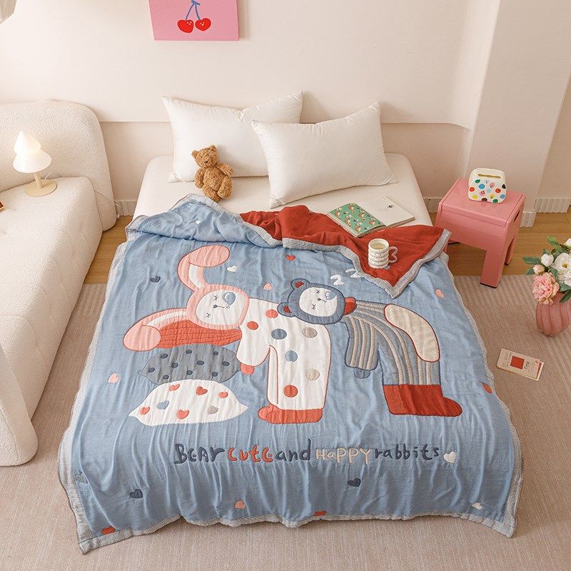 儿童婴儿十层纱布毛巾被子纯棉夏季空调被夏凉被幼儿园午睡盖毯子,淘宝优惠券,粉丝福利购,淘宝优惠卷