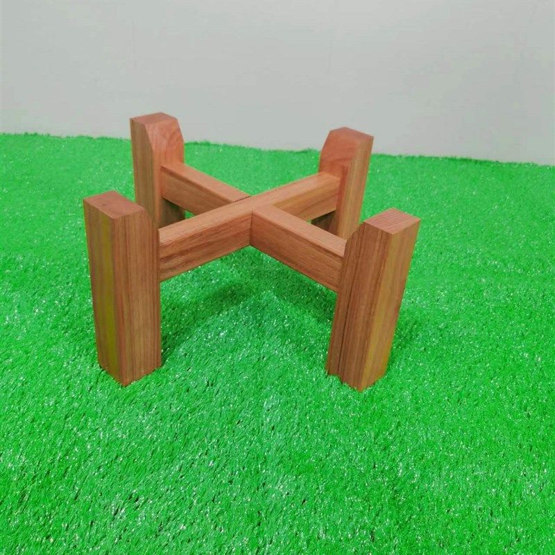 香椿木实木架子底座十字木架鱼缸花盆酒坛茶桶茶叶罐架四脚置物架,淘宝优惠券,粉丝福利购,淘宝优惠卷