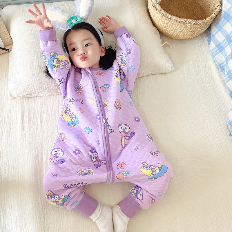 睡袋婴儿秋冬款宝宝夹棉春秋款连身睡衣冬季儿童防踢被子神器分腿,淘宝优惠券,粉丝福利购,淘宝优惠卷