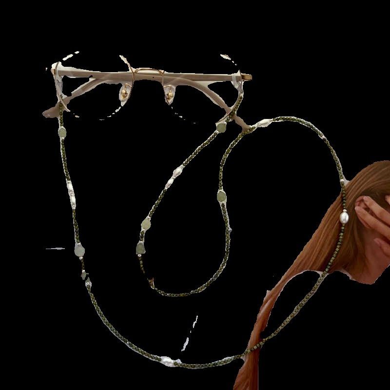 挂脖女眼镜链防脱落口罩链多用耳机防丢链女项链多层手链淡水珍珠,淘宝优惠券,粉丝福利购,淘宝优惠卷