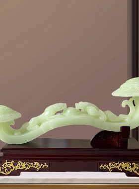 百财聚来白菜摆件中式家居客厅电视柜玄关招财装饰品乔迁开业礼品