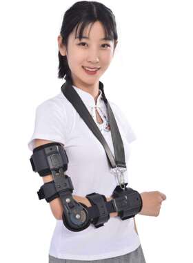 可调肘关节固定支具支架肱骨骨折手臂透气肘关节固定护具康复训练