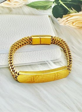 实力厂家现g货男士手链多款金色和银色可选