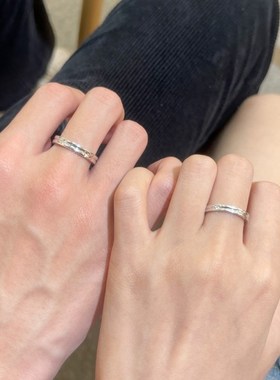 免费刻字光芒系列星爱p情侣男女戒指环一对戒开口可调节送女友礼