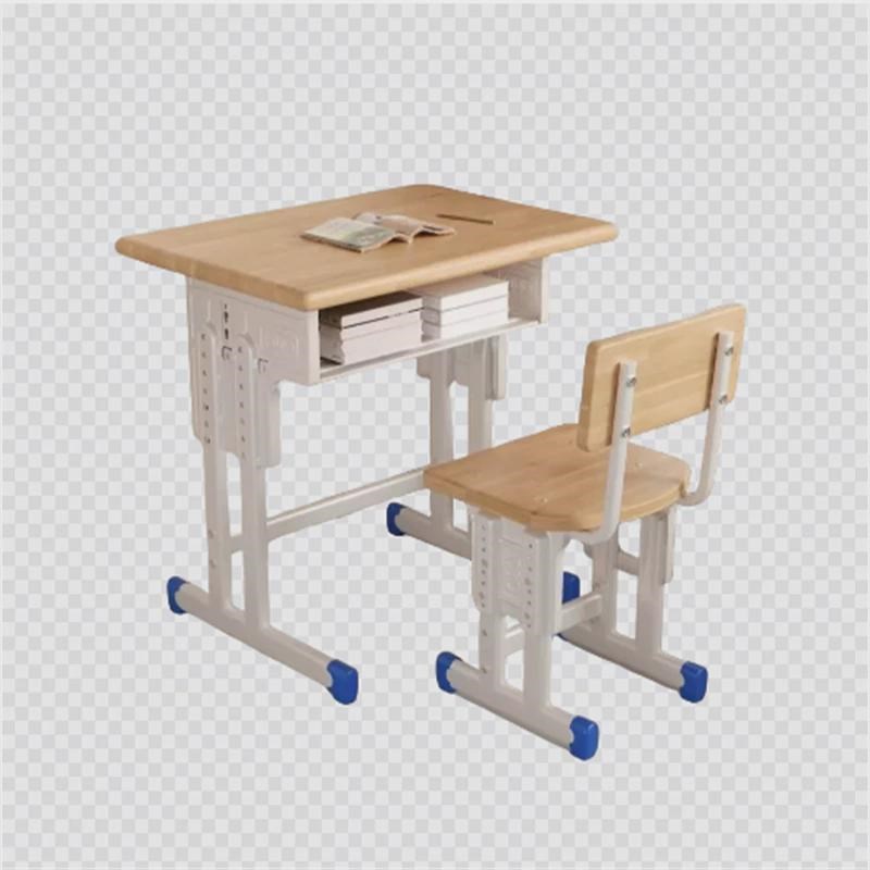 实木机构培训课桌椅辅导班学校中小学生可升降家用儿童环保课桌 - 图2