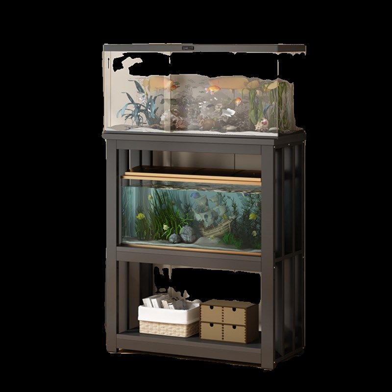 鱼缸架家用落地鱼缸底架多层金属承重鱼缸底O座底柜客厅鱼缸专用 - 图3