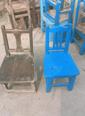 老式小椅子民俗复古座椅老物件怀旧装饰摆件影视道具民宿小凳子