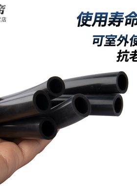黑色硅胶管软管吸粮机耐高温绝缘胶管工业级耐油加厚定制