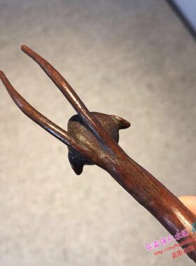 纯铜手工仿古实心紫铜茶宠小物件 猴子壶挑 壶盖插茶道小摆件