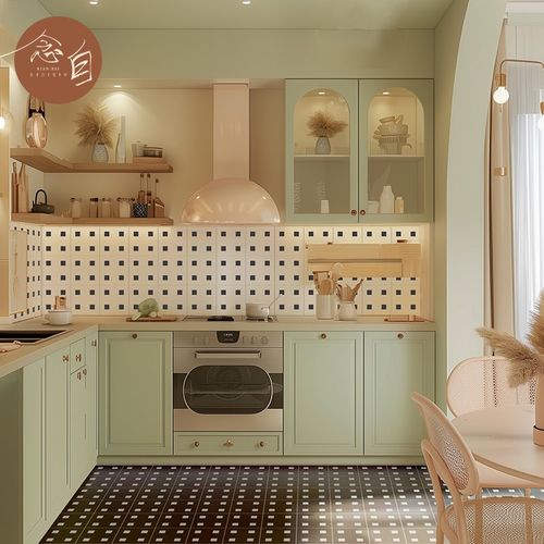 法式复古小花砖300 卫生间y中古风瓷砖厨房墙砖民宿阳台防滑地砖 - 图2