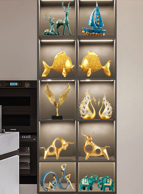 家居客厅酒柜f电视柜房间装饰品摆件轻奢现代高档办公室工艺礼品