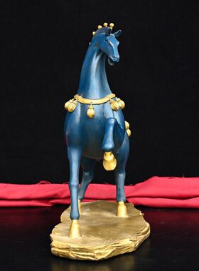 绘走唐40铜马工艺品大号马家居装饰纯铜办公室摆件马彩高cm马客厅