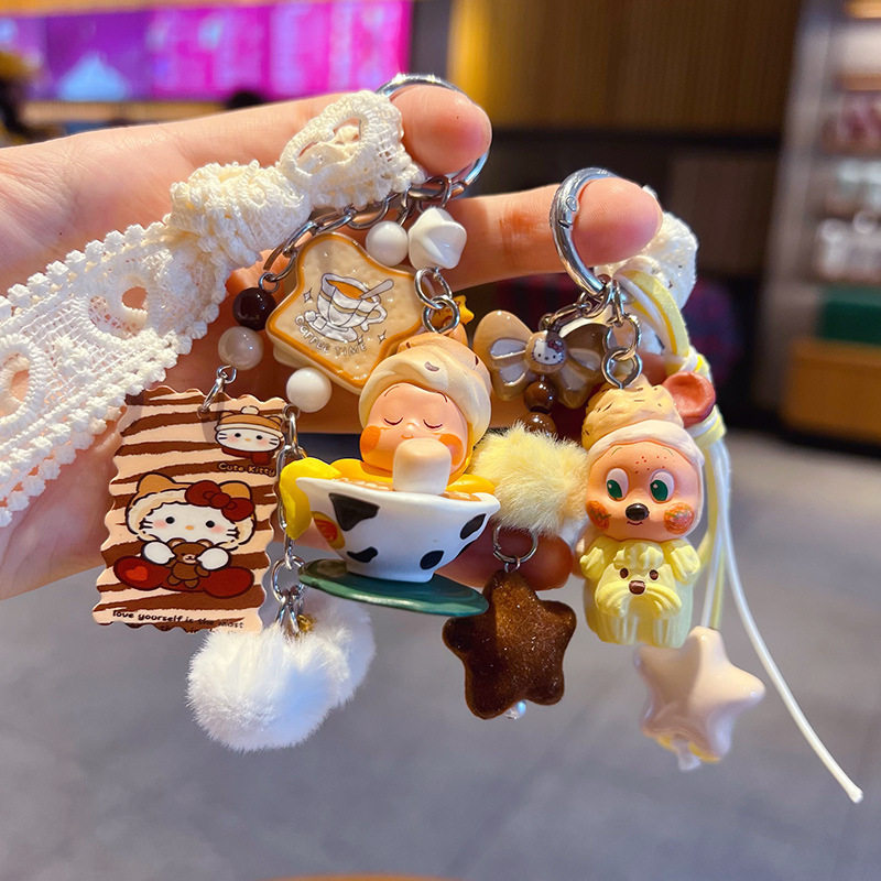 手工diy星星人萌粒公仔串珠手机链小挂件包包钥匙扣玩偶挂饰配件,淘宝优惠券,粉丝福利购,淘宝优惠卷