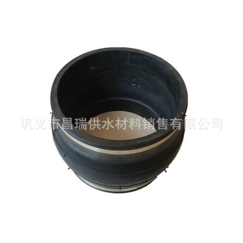 卡箍式橡胶接头 304不锈钢抱箍橡胶软接头 直筒式橡胶膨胀节DN200 - 图3