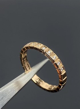 明星张凌赫同款男女情侣对戒925银肖邦小冰块玫瑰金Y订婚戒指礼物