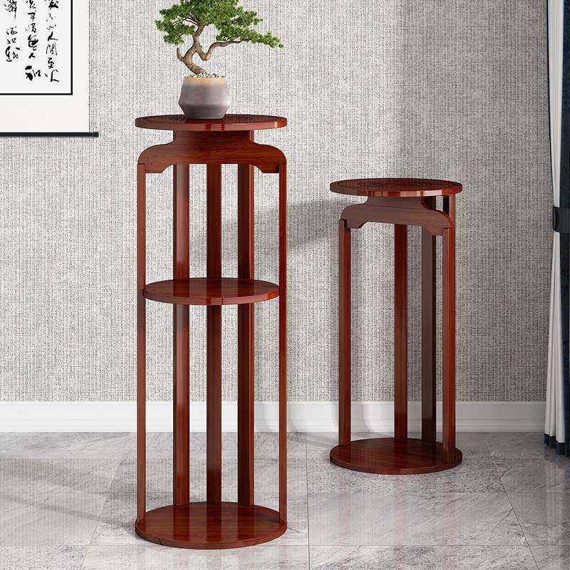 A10L室内花架客厅电视柜旁落地新中式花台实木摆件置物架绿萝花盆,淘宝优惠券,粉丝福利购,淘宝优惠卷