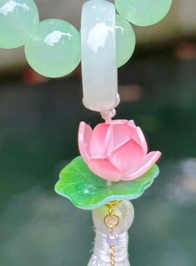 【灵隐夏日限定款】青青子衿 夏日荷花手持摆O件  好事莲莲礼盒装