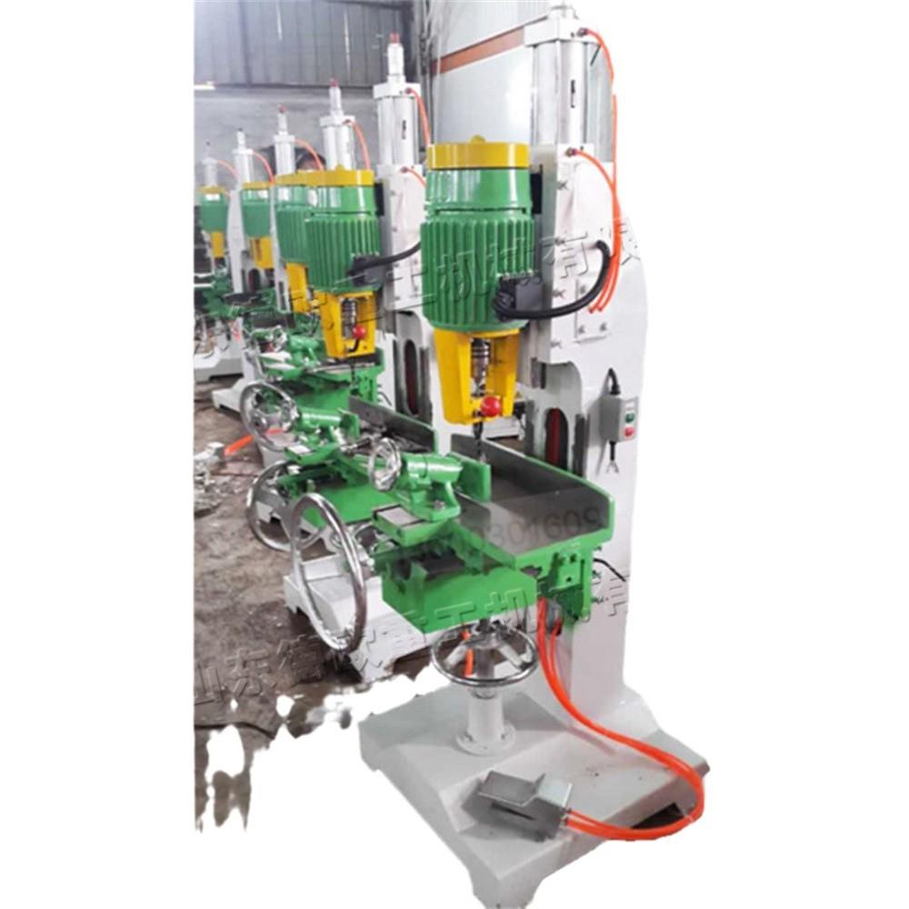 Semi-automatic woodworking square drill, square traditional furniture mortise equipment, small vertical oval mortise machine