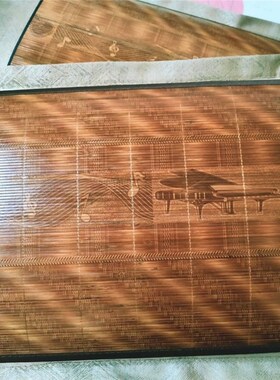 竹编冰丝双面夏天枕套竹纤维夏季竹席凉席枕头成人夏凉枕头套一对