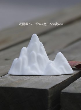 北欧现代简约麋鹿 假o山小摆件园艺绿植压盆石 鱼缸造景台摆件装