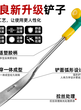 挖野菜小铲子家用园艺神器铁铲种菜除草工具蒜铲挖菜专用铲小铁锹