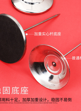 不锈钢插单器插票钉座菜单插单针传票叉厨房夹单器餐厅纸单子钉架