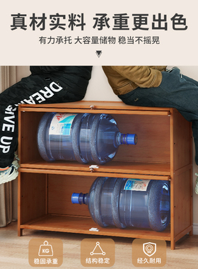 儿童书柜实木客厅卧室书架一体储物收纳靠墙家用落地美式组合简易