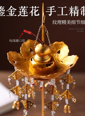 佛堂装饰伞盖华盖鎏金璎珞宝盖幢幡led莲花灯供灯幢幡盖黄龙伞