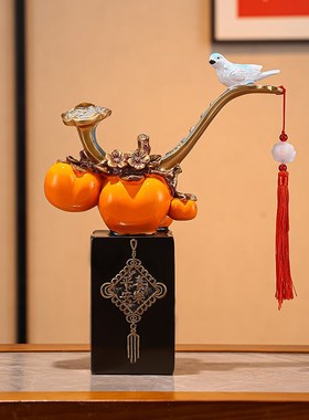 事事如意大象招财摆件玄关酒柜客厅装饰品乔迁P新居礼品家居高级