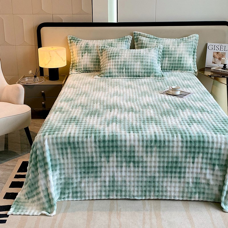 加厚毛毯子加绒盖毯被铺床t牛奶珊瑚法兰绒毯单人床单冬季学生宿-图1