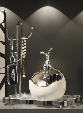 挂钩钥匙收纳玄关摆件入户欢迎回家客厅酒柜电视柜鞋柜家居装饰品