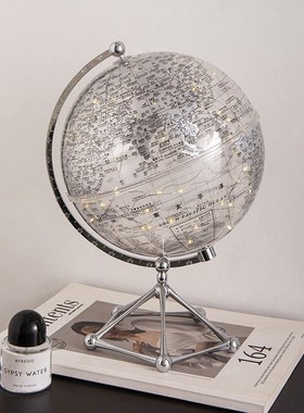 创意现代简约地球仪摆件轻奢高档家居客厅办公室桌面装饰品