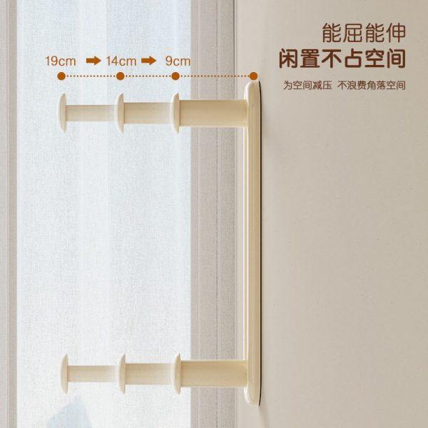 衣架收纳神器阳台免打孔双层伸缩衣架置物架放衣架挂钩家用省空间,淘宝优惠券,粉丝福利购,淘宝优惠卷