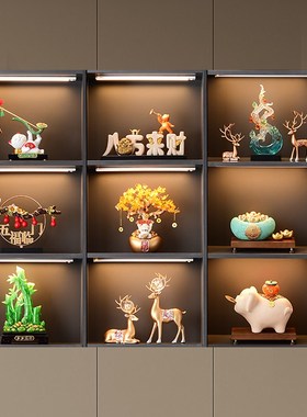 新中式家居酒柜摆件入户玄关客厅办公室高档轻奢装饰乔迁开业礼物