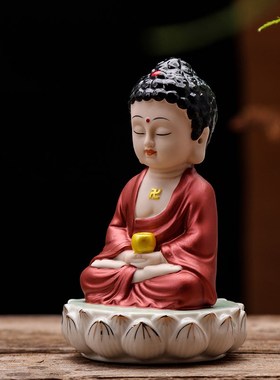 精品陶瓷佛像观音菩萨如来佛客厅玄关佛堂博古架车载家居中式摆件